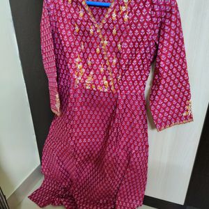 Global Desi Kurta Rani Pink Kurt