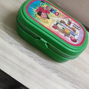 Green Colour Cartoon Tiffin Box