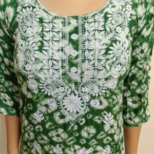 green white kurti