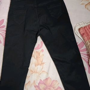 Black Jeans For Women XL Size Stretchable