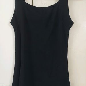 Designer Black Sleeveless Top