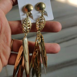 Long Golden Earrings