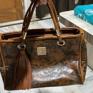 Handbag Medium Size Wenz Brand Brown Colour