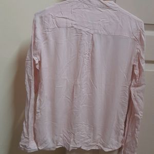 Light Pink Semi Formal Full Sleeves Shirt