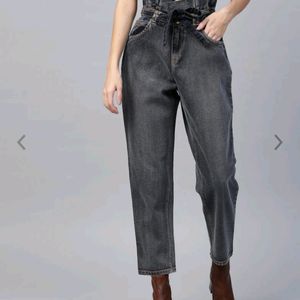 WOMEN HIGH WAIST BAGGY JEANS