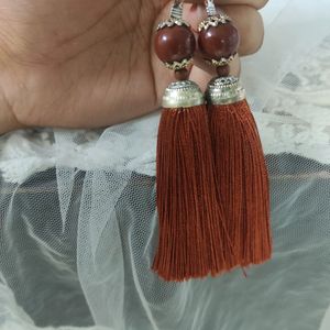 Long Thread Work Earring