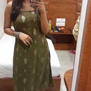 Olive color kurti