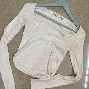 Sweetheart Neckline Bershka Top