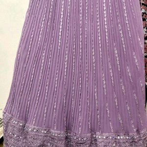 Fix Price Latest Lavender Heavy Mirror Work Lehnga