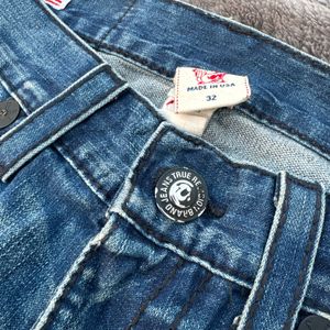 True Religion Rickie Big T Distressed Denim