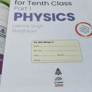 Lakhmir Singh Manjit Kaur Science For Class X