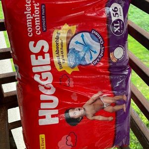 Huggies Baby Diapers XL Size, 56 Count