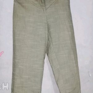 Olive Green Beige Capry