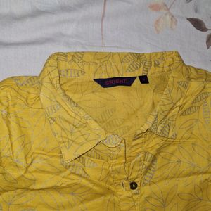 Yellow Kurta with collar