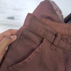 Beautiful Brown Cargo Pants 26 Waist Size