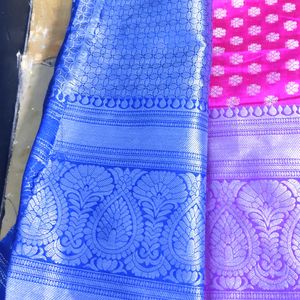 Soft Kanchi Pattu Saree(pink)