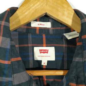 Black Checks Shirt For Men's