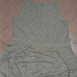 Imported Sleeveless Dress With Slits