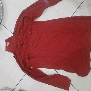 Men Red Kurta