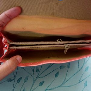 Brand New Peach Clutch