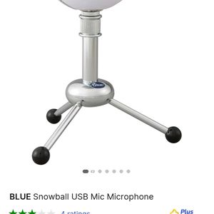 Blue Snowball Mic For Youtube/Podcast/Singing