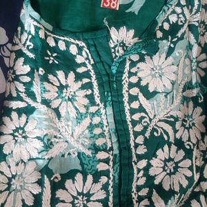 Combo of Chikankari Mul Cotton kurti