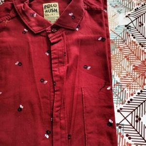 Reddish Maroon Shirt