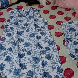 New Xl Size Cotton Kurta Pant Set