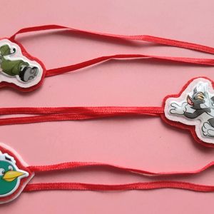 Combo 3 + 2 Free: New Handmade Rakhis