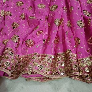 You Are Free To Offer New Heavy Pink 🩷 Saree