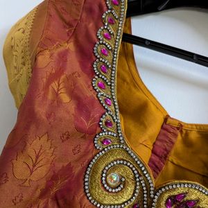 Silk Embroidery Design Blouse