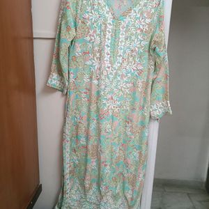 Lukhnowe Silk Kurti