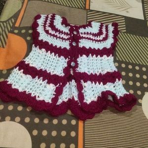 Kids Girls Handmade Winter Dress