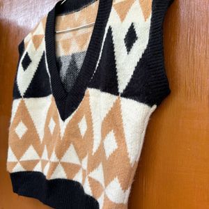 Korean Woolly Half Vest