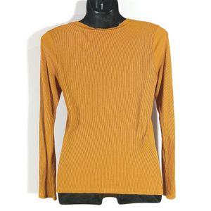 Mustard Ribbed Top 🧡🛍️