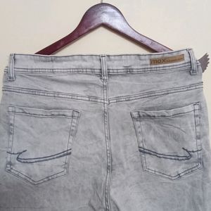 Acid Wash Grey Denim Pant (Men)