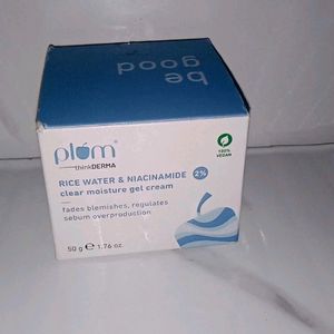 Plum Rice Water Nicinamide Face Moisturizer New