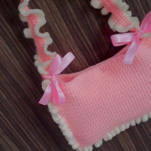 Crochet Ruffle Bag