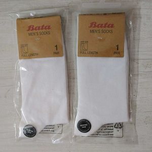 The Bata New Socks Combo-2 Formal Wear(White).