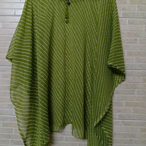 Green Cape Top, Size Xxl