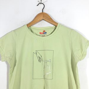 Green Printed T-Shirt (Women’s)