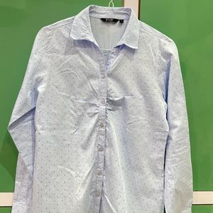 Light blue Formal printed Shirt