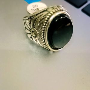 Black Stone Ring For Men