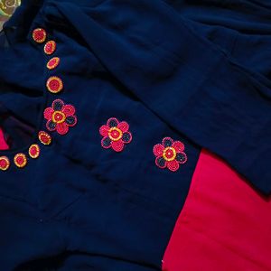 Frock style Kurta/ A Line Kurta/ Gown