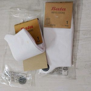 The Bata New Socks Combo-2 Formal Wear(White).