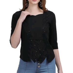 Women Stylish Net  Top toco