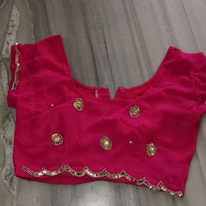 Partywear Saree With Stitched Blouse