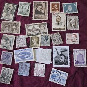 24 Rare MONOCHROMATIC stamps