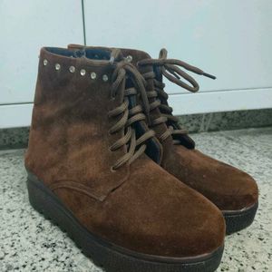 Mid-top Regular Brown Boots