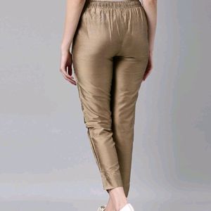 Shimmer Golden Pencil Pant (Size - S)